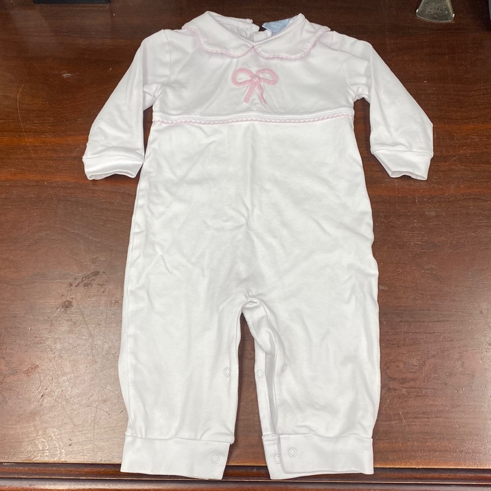 Little English bow one piece outfit